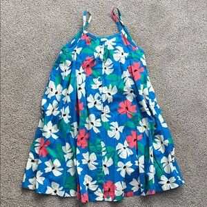 Hanna Andersson girl Sundress with White & Pink Flowers